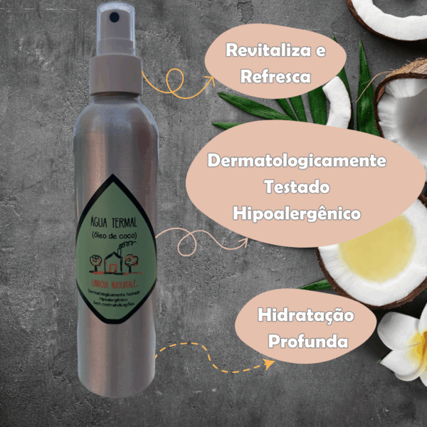 ÁGUA TERMAL Óleo de COCO LINDÓIA NATURALE® - Imagem 3