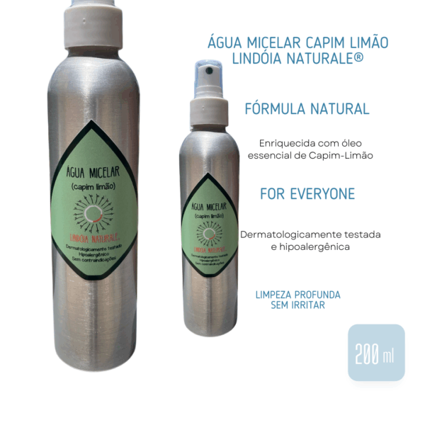 ÁGUA MICELAR CAPIM LIMÃO LINDÓIA NATURALE® - Imagem 5