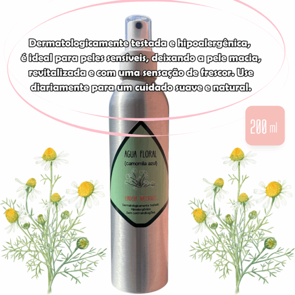 ÁGUA FLORAL CAMOMILA AZUL LINDÓIA NATURALE® - Imagem 3