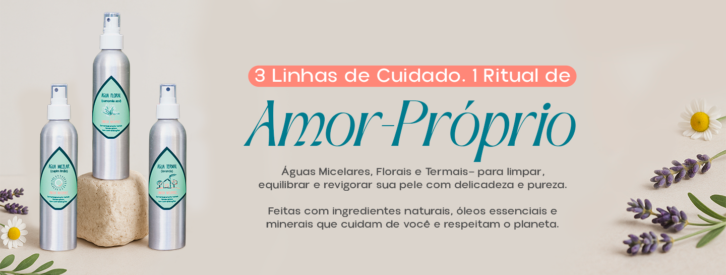 Produtos Naturais para cuidados com pele e cabelo